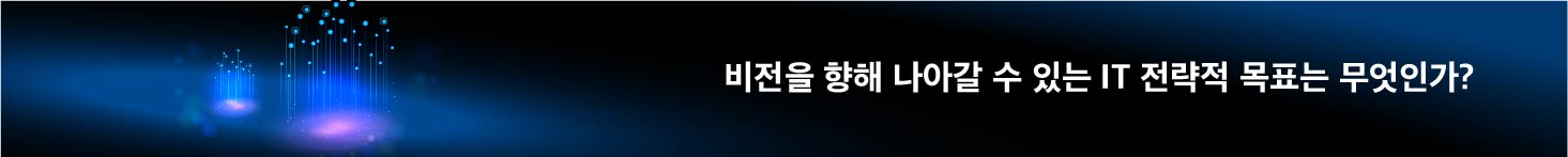 비전을 향해 나아갈 수 있는 IT 전략적 목표는 무엇인가?