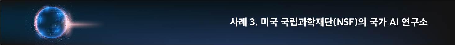 사례 3. 미국 국립과학재단(NSF)의 국가 AI 연구소