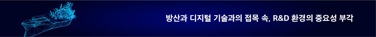 방산과 디지털 기술과의 접목 속, R&D 환경의 중요성 부각